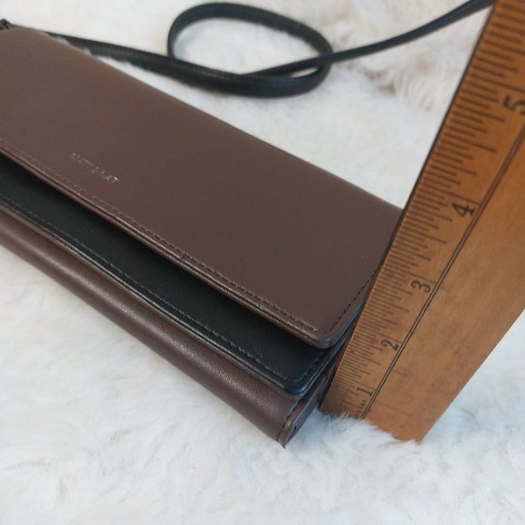 Mat & Nat Women's Brown Long Wallet Crossbody Bag - Picture 13 of 14